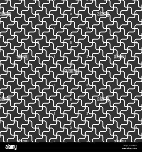 Abstract Seamless Pattern Of Smooth Geometric Shapes Repeating