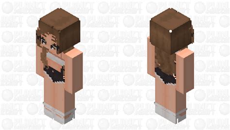 Long Curly Brown Hair Minecraft Skin