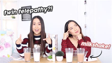 Twin Telepathy Milkshake Challenge Youtube