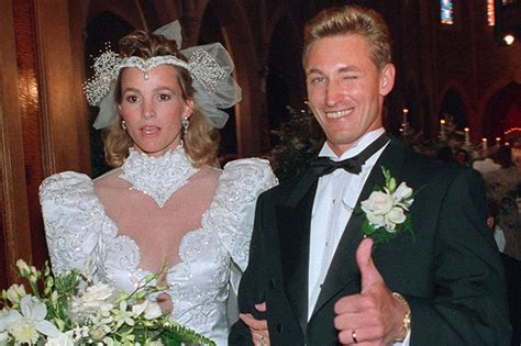Janet Jones Wedding Photo Will Paulina Gretzky Channel Moms 80s Dress