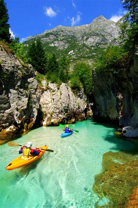 Kayaking On Soca River Slovenia Totaly Outdoors