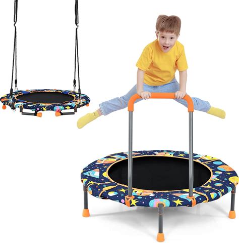 Giantex 36 Inch 2 In 1 Swing And Trampoline Combo Astm