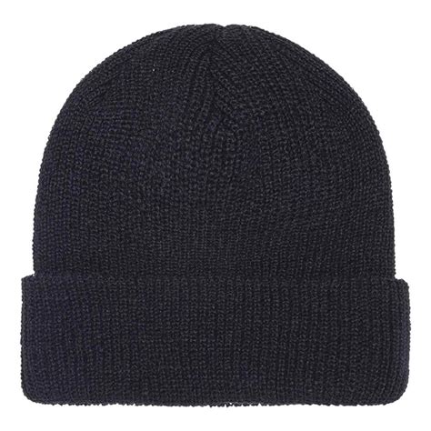 Blank Ribbed Cuffed Knit Beanie 1545k Nationhats