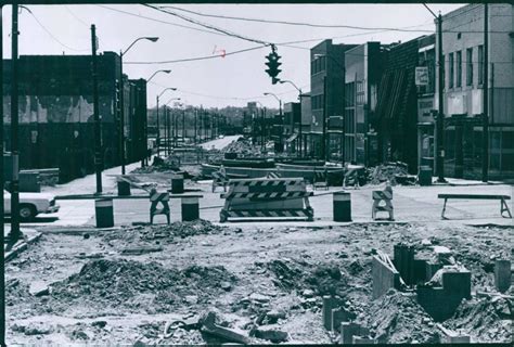 Front Street Mall Construction Cuyahoga Falls 1977 Photograph Of