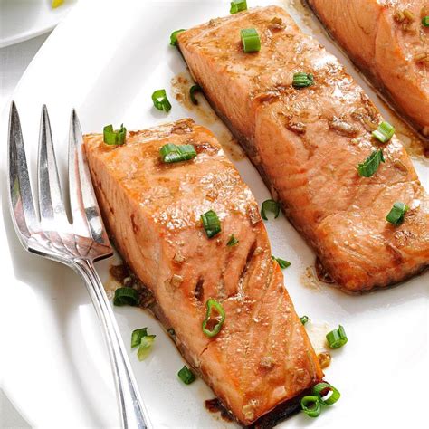 Although it looks massive, you're still buying a fillet; Maple Teriyaki Salmon Fillets Recipe | Taste of Home