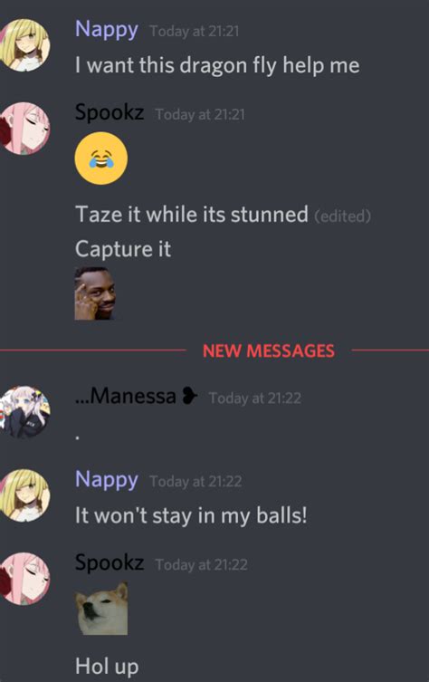 Welcome to the funniest dankiest memeiest server on discord. Not sharing a meme soo... Heres an interesting discord conversation | Discord, How to make ...