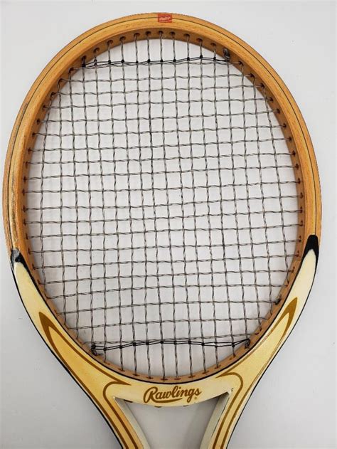 Antique Rawlings Wood Tennis Racquet Brian Fairlie Autograph | Etsy