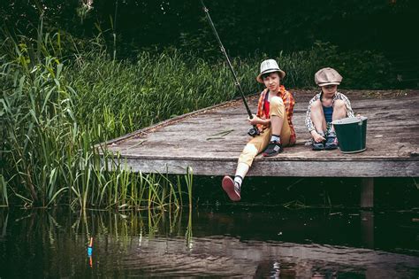 Fishing Boys River Free Photo On Pixabay Pixabay