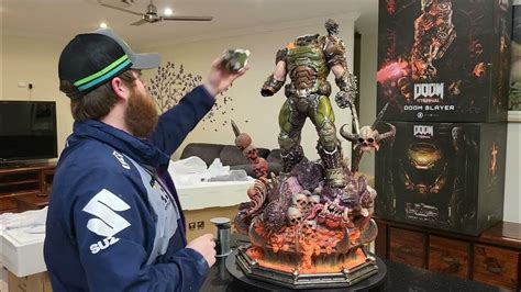 Prime 1 Studios Doom Slayer 13 Ultimate Edition Statue Unboxing