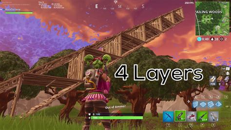 How To Build A 4 Layer Stair In Fortnite Youtube