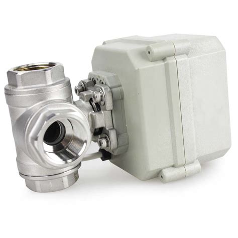 Covna Hk63 S T 3 Way Stainless Steel Electric Ball Valve