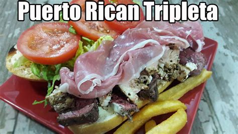 Puerto Rican Tripleta Sandwich Recipe Episode 392 Youtube