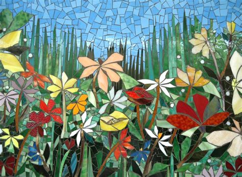 Large 5ft Garden Mosaic Wall Art Made To Order Patio Decor Etsy