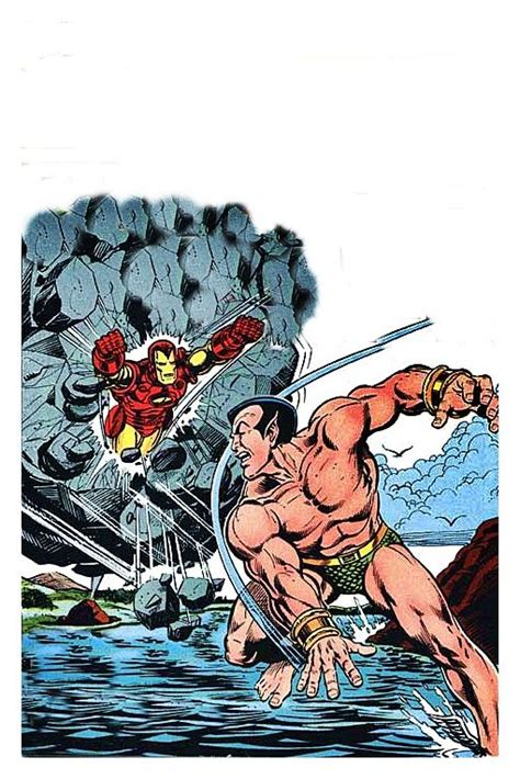 Namor Vs Iron Man Comic Book Art Style Comic Books Art Marvel