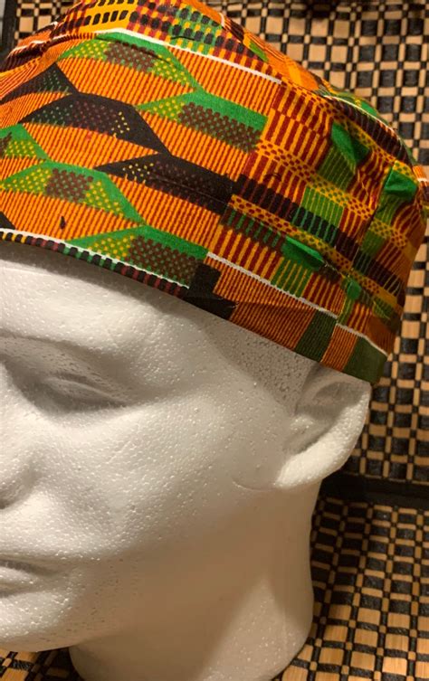 African Hat African Kufi Kente Cloth Kufi African Unisex Etsy