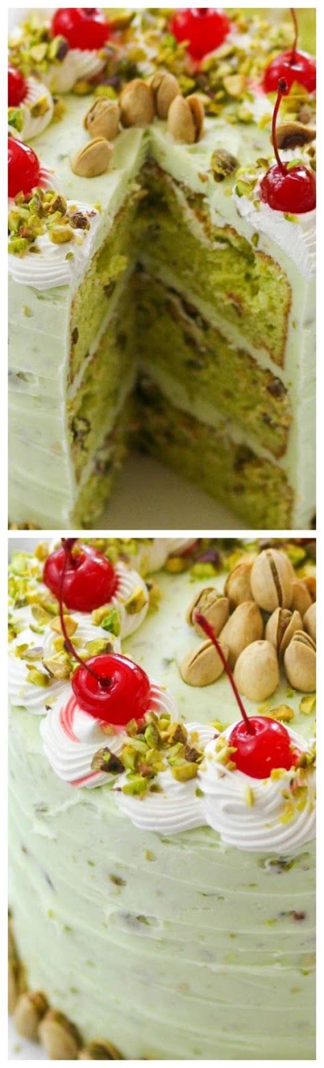 Pistachio Dream Layer Cake Pistachio Recipes Desserts Cake Recipes