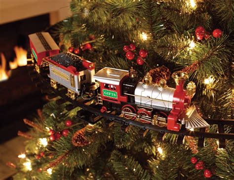 Christmas Tree Train Set With 9 Ft Track Christmas Tree Train