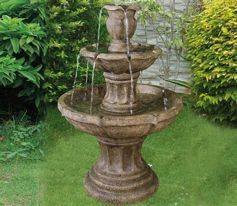 3 Tier Classic Stone Water Feature Stone Water Features Water