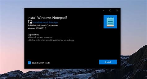 Блокнот Windows 10 может стать отдельным приложением обновляемый через