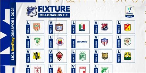 ya se conoce el calendario de millonarios en la liga betplay dimayor 2021 l bolavip