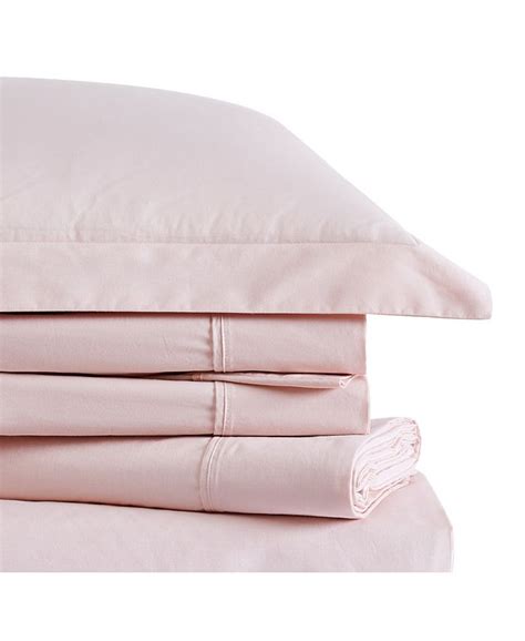 Brooklyn Loom Solid Cotton Percale Queen Sheet Set And Reviews Sheets