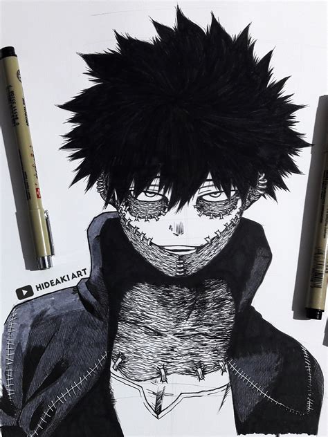 My Drawing Of Dabi From My Hero Academia Anime Character Drawing
