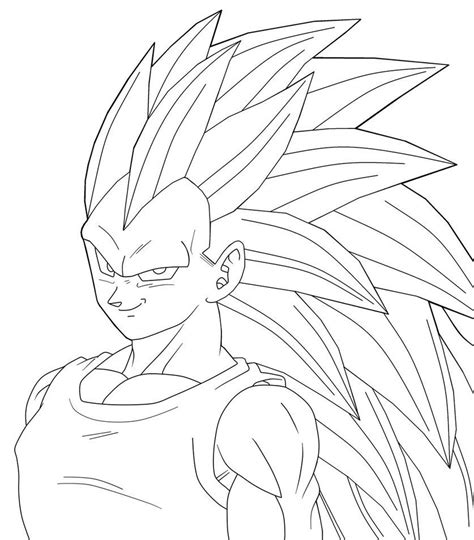 Vegeta Fase Dios Para Colorear Dibujo De Goku Y Vegeta Fase 4 De