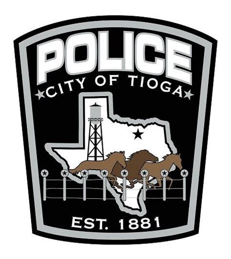tioga pd tx texas police police patches texas law enforcement