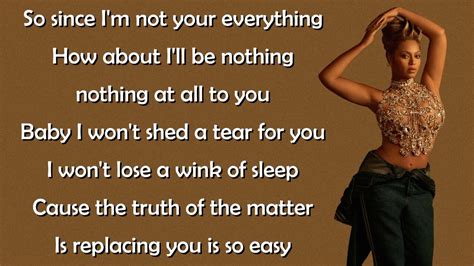 Beyonc Irreplaceable Lyrics Youtube