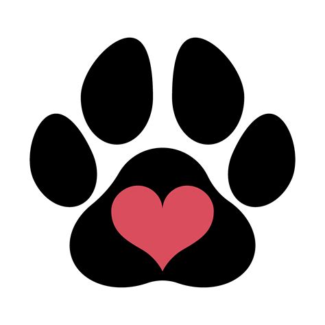 Love With Pawprint Svg Love With A Paw Print Svg Dog Mom Svg Dog Svg