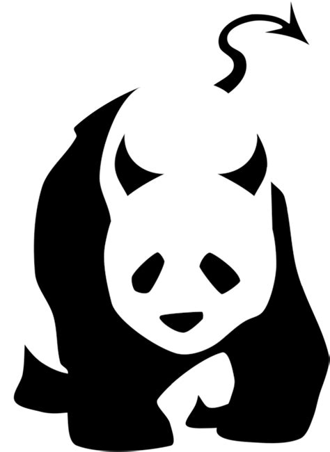 Giant Panda Bear Silhouette Sticker Kung Fu Panda Panda Clip Art