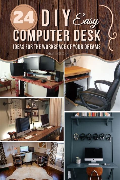 24 Easy Diy Computer Desk Ideas For The Workspace Of Your Dreams