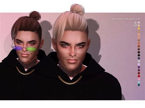 Nightcrawler Sims Nightcrawler Ace Hair Sims 4 Hair Male Sims 4