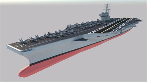 Aircraft Carrier 3d Model Cgtrader