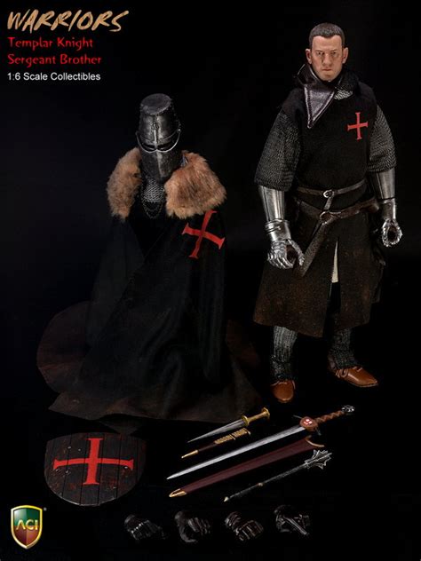 Aci Toys 16 Crusader Knight Templars Templar Knight Sergeant Brother