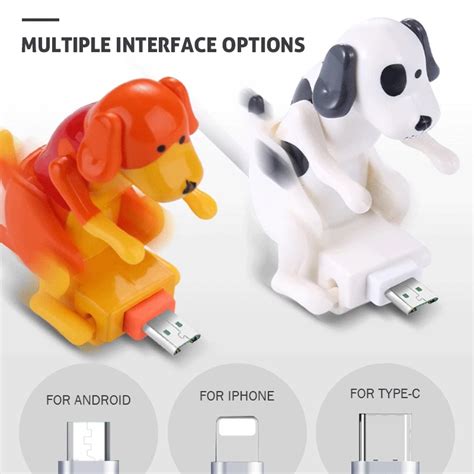 Dog Charger Cable Fast Portable Lovely Small Grappige Humping Dog Usb