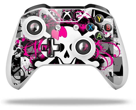 Xbox One X And One S Wireless Controller Skins Splatter Girly Skull