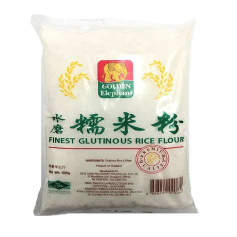 Thai rice glutinous rice flour, 1kg 100% authentic thai glutinous rice. GOLDEN ELEPHANT | Finest Glutinous Rice Flour 500g | Giant ...