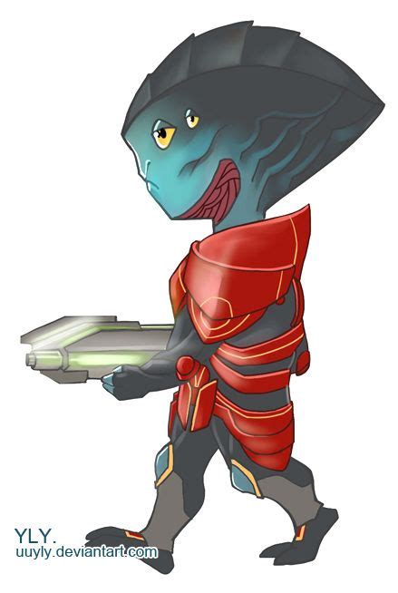 Chibi Javik By Uuyly On Deviantart Mass Effect Art Mass Effect Chibi