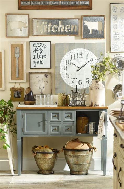 38 Stunning Rustic Kitchen Wall Decorating Ideas Homecoach