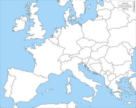 Cartina Geografica Europa Muta Cartina