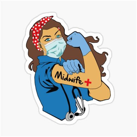Midwife Strong Woman Sticker For Sale By Sexyrecord Redbubble