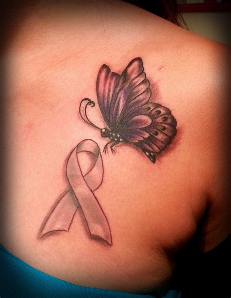 Butterfly And Ribbon Tattoo Done By Robia Jadah Fleming At Two Faced