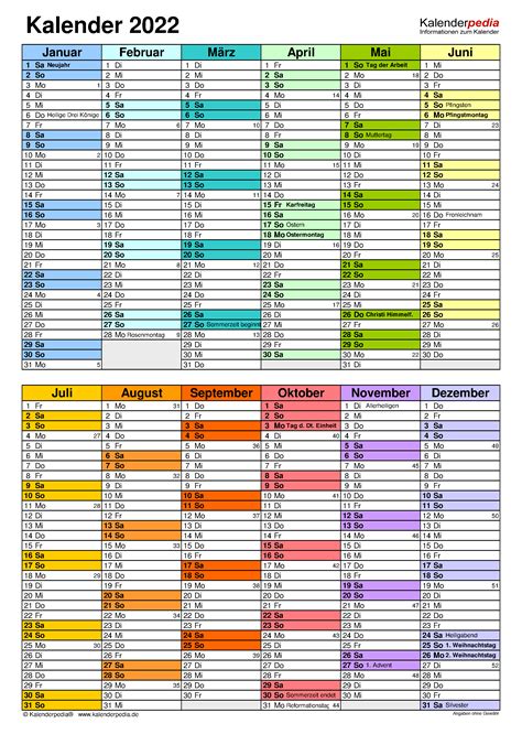 Kalender 2022 Zum Ausdrucken Als Pdf 19 Vorlagen Kostenlos