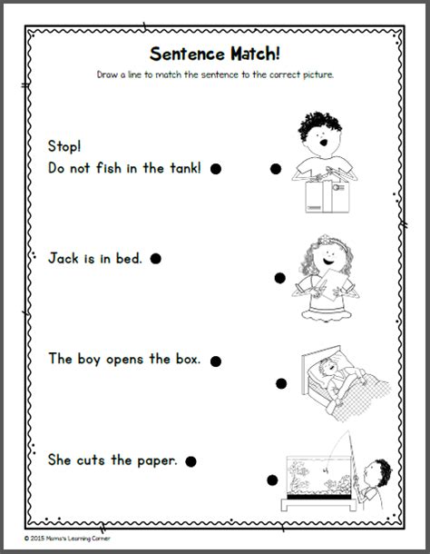 Kindergarten Reading and Phonics Packet 1 - Mamas Learning Corner