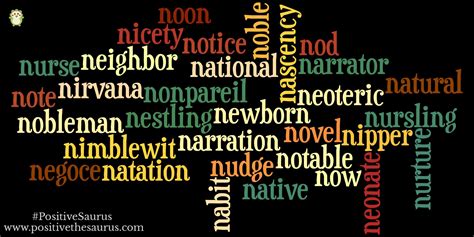 Positive Nouns That Start With N Positive Nouns Positive Words Nouns