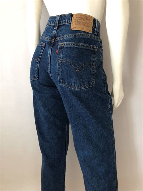 Vintage Women S 80 S Levi S 512 Jeans High Waisted Tapered Denim M Vintage Ladies High