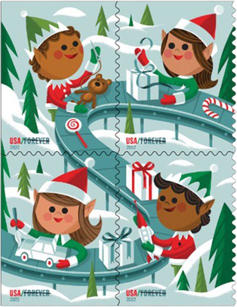 Here Are The Designs Of The Us Postal Service Holiday Stamps For 2022