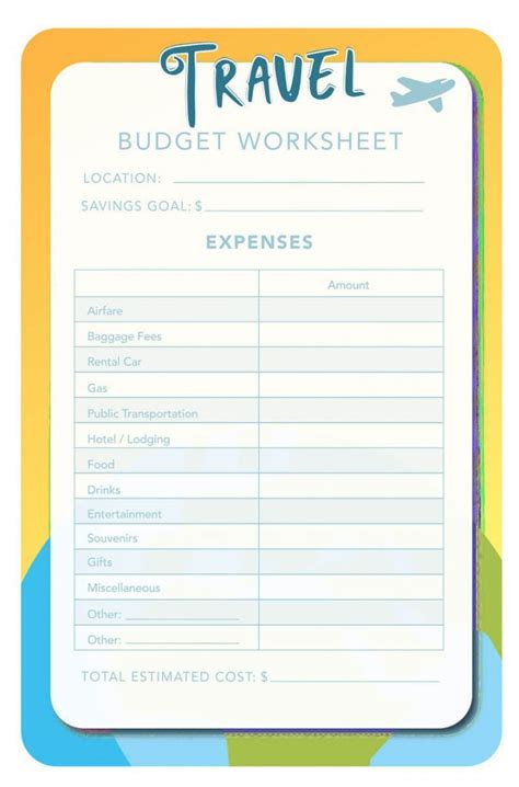 Explore Our Sample Of Vacation Budget Planner Template For Free