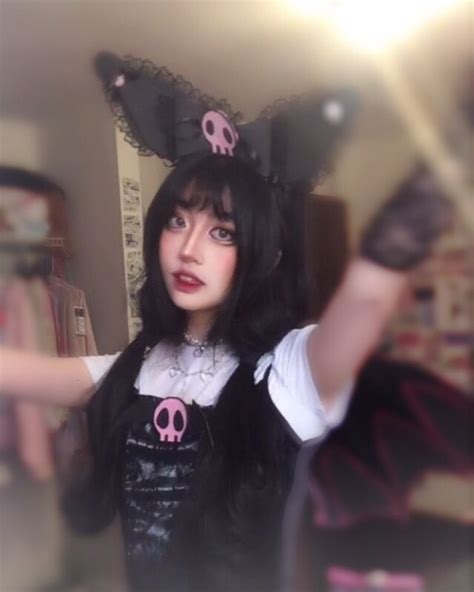 Kuromi Sanrio Cosplay Costume Sanriocore Aesthetic Kawaii Halloween Outfits Sanrio Outfits